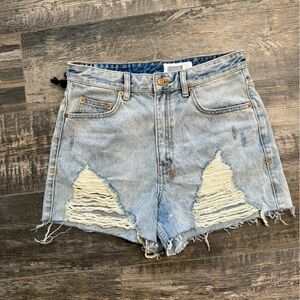 NWT KSUBI Distressed Denim Women Shorts